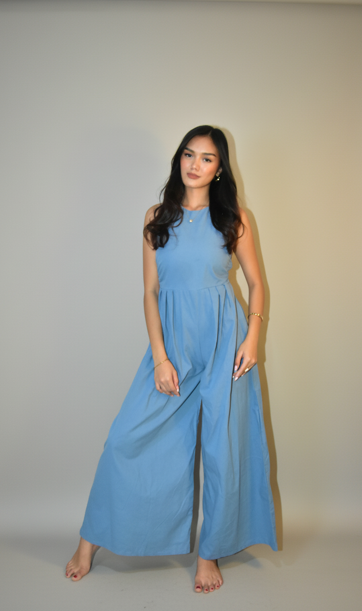 Azure Urban Dusty Blue Jumpsuit